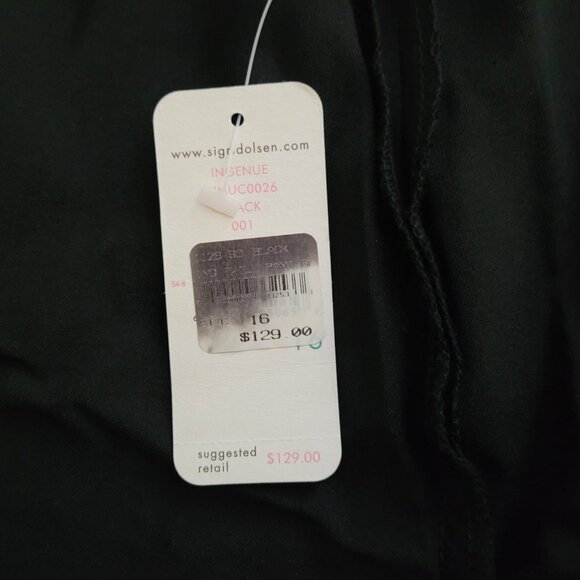 Sigrid Olsen pants wide leg trousers high waist black plus size 16 neutral new - Picture 8 of 16